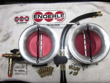 Enderle " Dual "  3.9" Throttle Body Style Injector with Lines,( Hoses)  Nozzles, jets, Barrel Valve